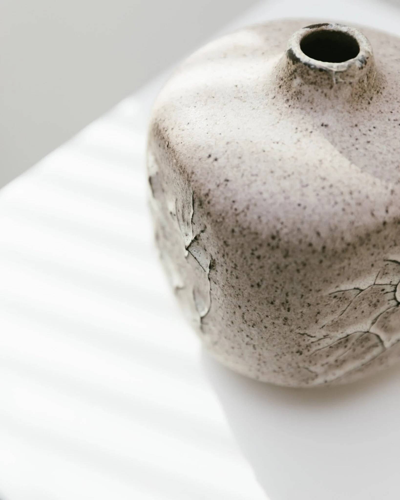 Beige Ceramic Vase by Heiner Hans Körting Studio, 1970s German Dornburg Studio Pottery