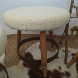 3 vintage stools 50s