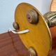 1960s gilded wooden candlestick lamp