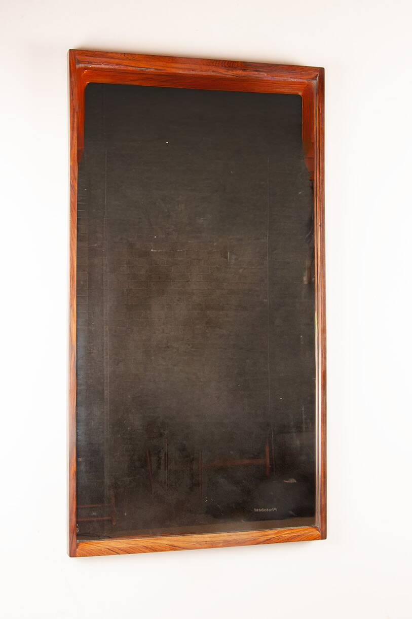 Danish Grand Mirror in rosewood by Aksel Kjesgaard for Odder 1960.