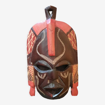 Handmade mask in Kenya in Mahogany wood
