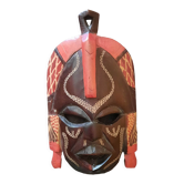 Handmade mask in Kenya in Mahogany wood