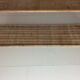 Suite of 2 50s shelves made of metal and rattan