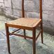 5 chaises paille tressée 60's