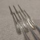 6 silver-plated metal lobster forks by the silversmith Christofle, model Dax.