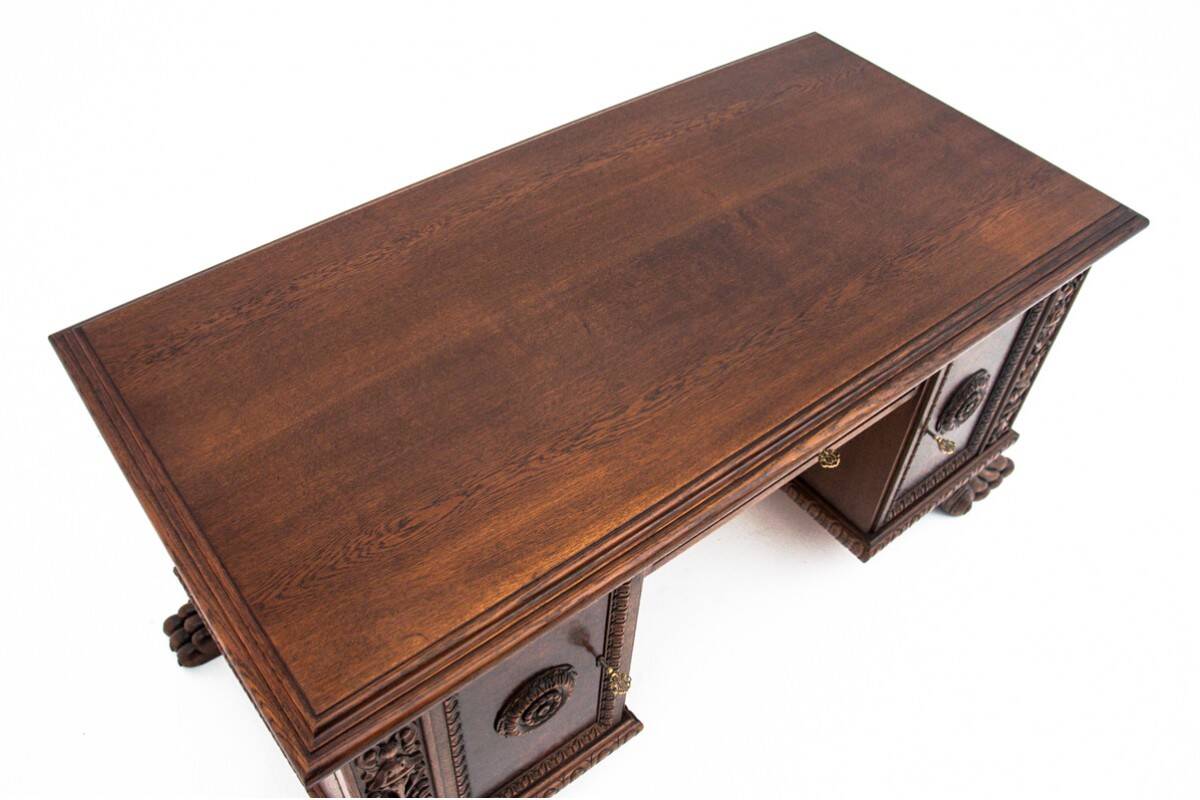 Cabinet set on lion's paws, Germany, early 20th century.