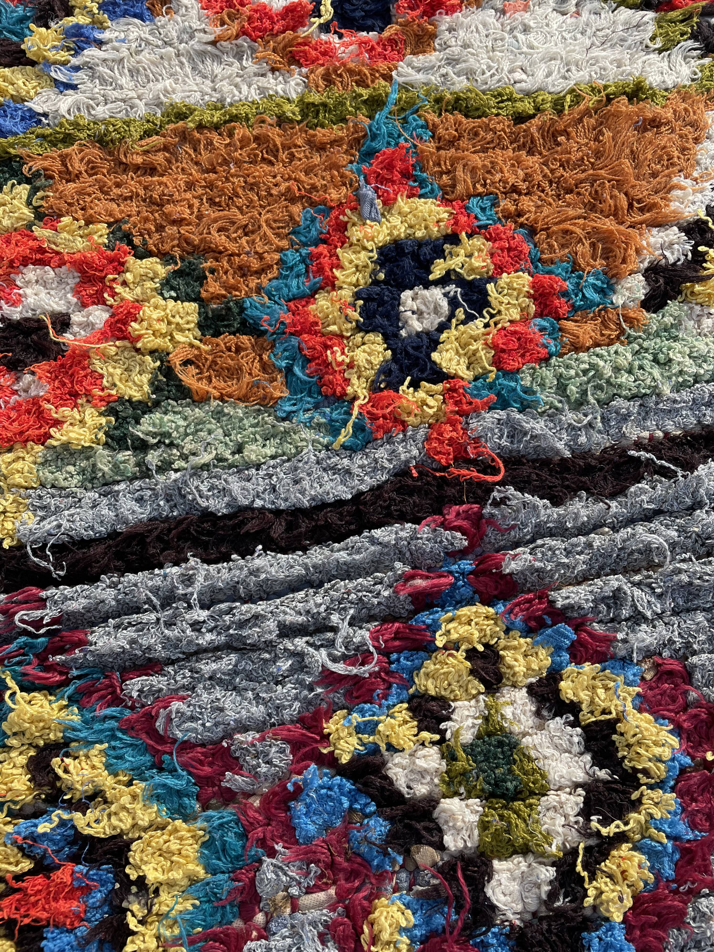 African rug berbere butcheruite vintage, 230x80 cm