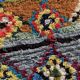 Tapis africain berbere boucheruite vintage, 230x80 cm