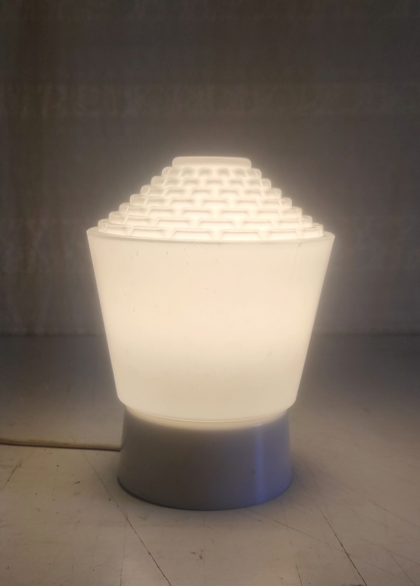 Bauhaus style ceiling light in opaline glass - mid 20th century