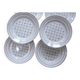 6 flat plates, Betty de Luneville model