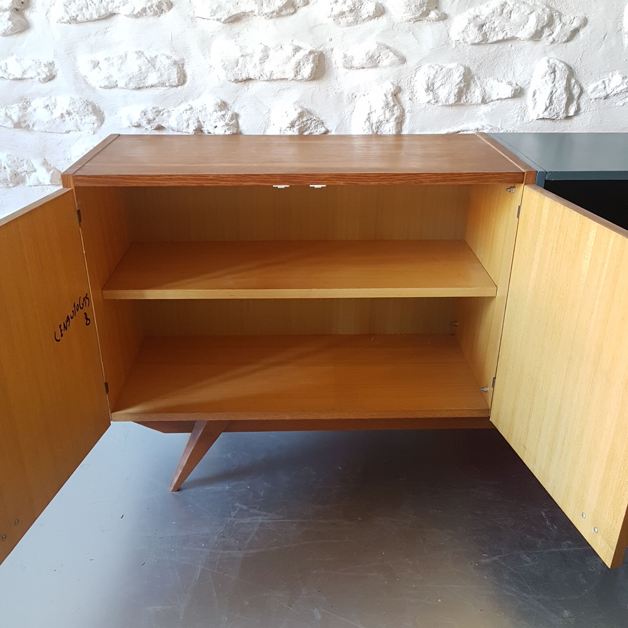 Vintage gold and green oak row deep foot compass