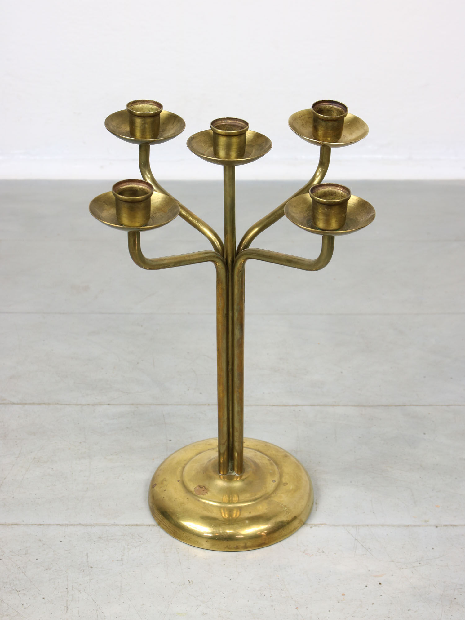 Vintage Brass 5-arm candlestick