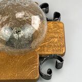 60s 70s wall lamp wall light glass Brutalist Kaiser Leuchten Germany