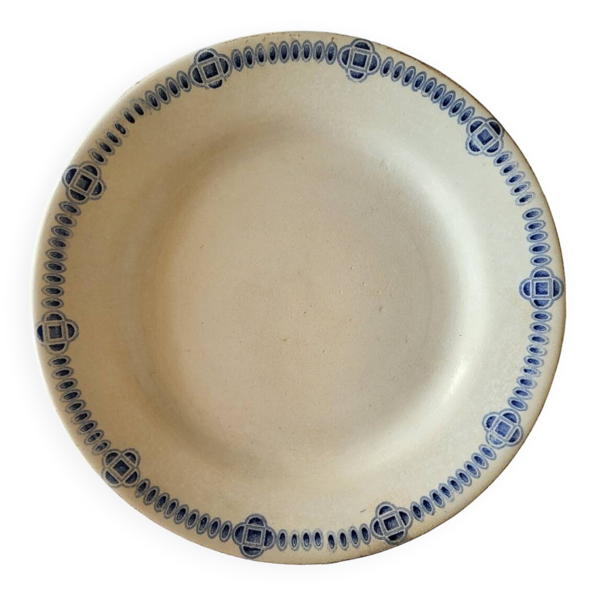 Old Earthenware Plate Creil and Montereau Dublin Service