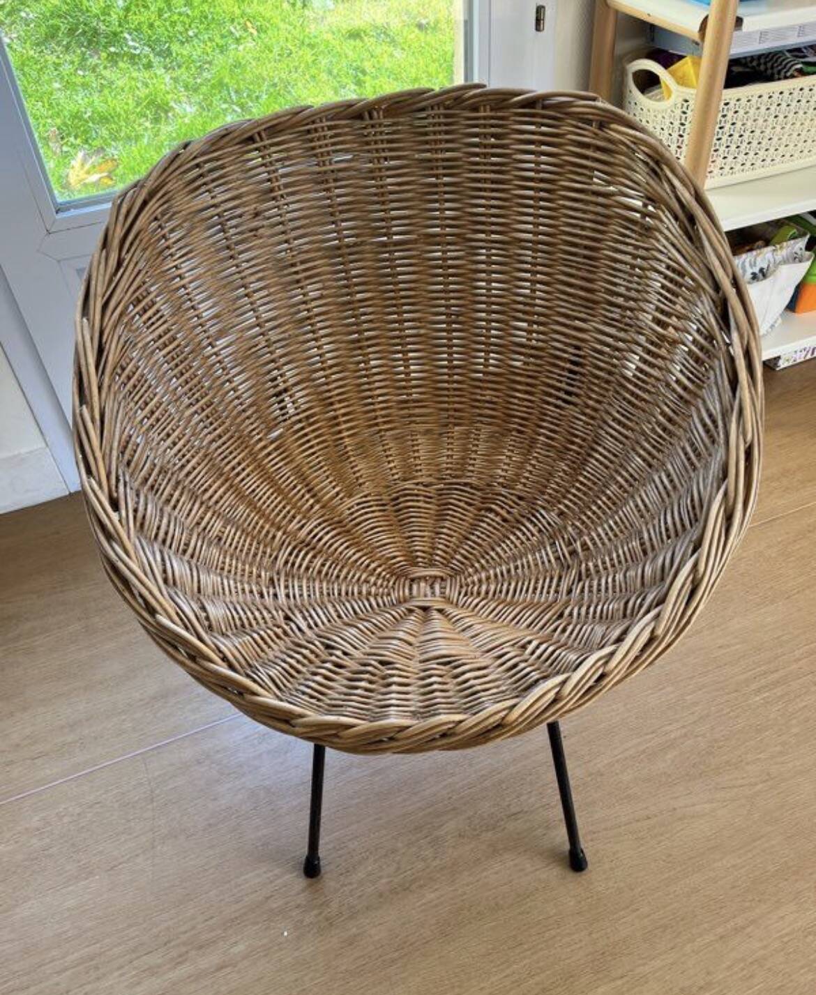 Rattan/wicker armchair