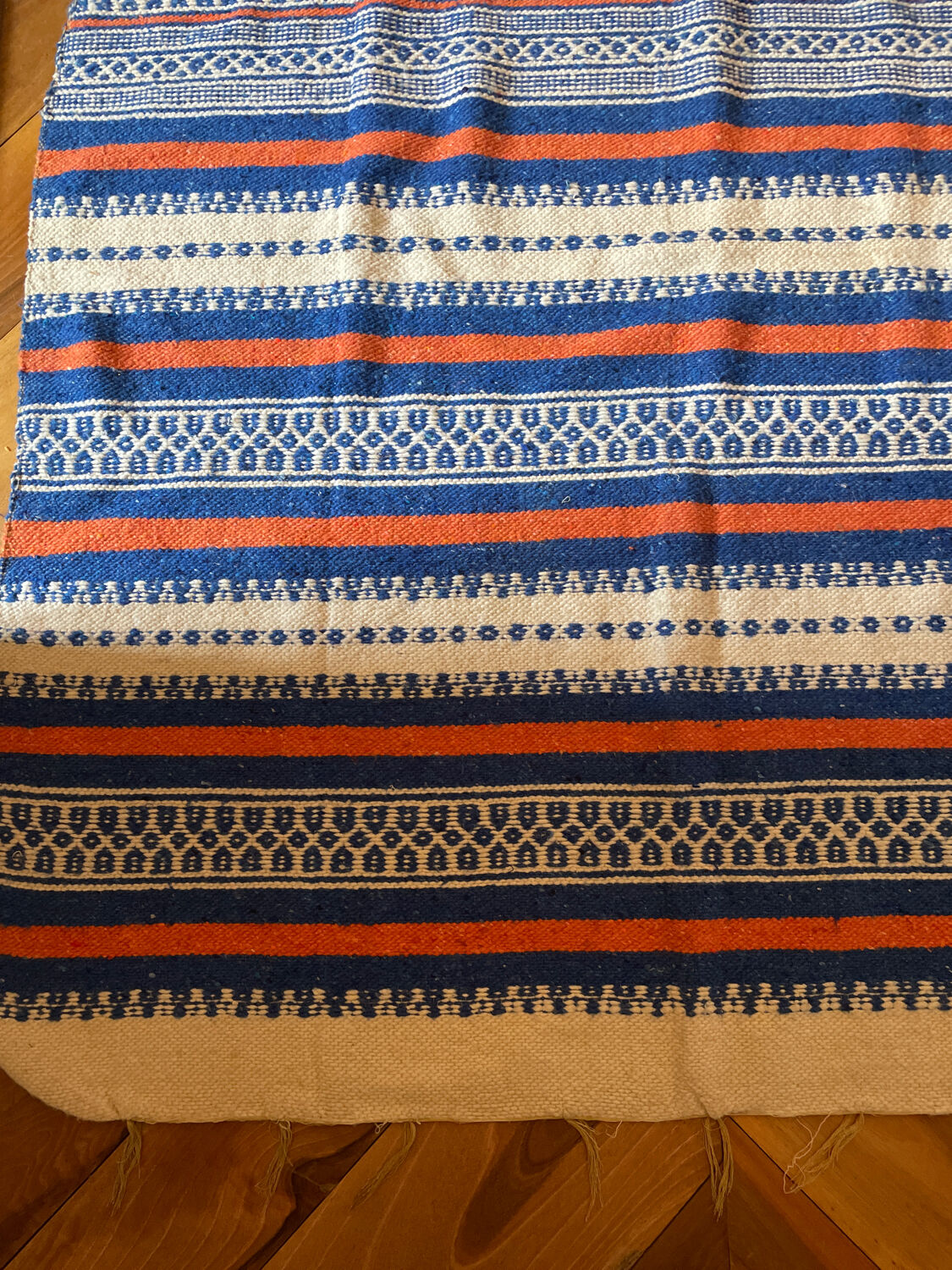 Moroccan cotton carpet