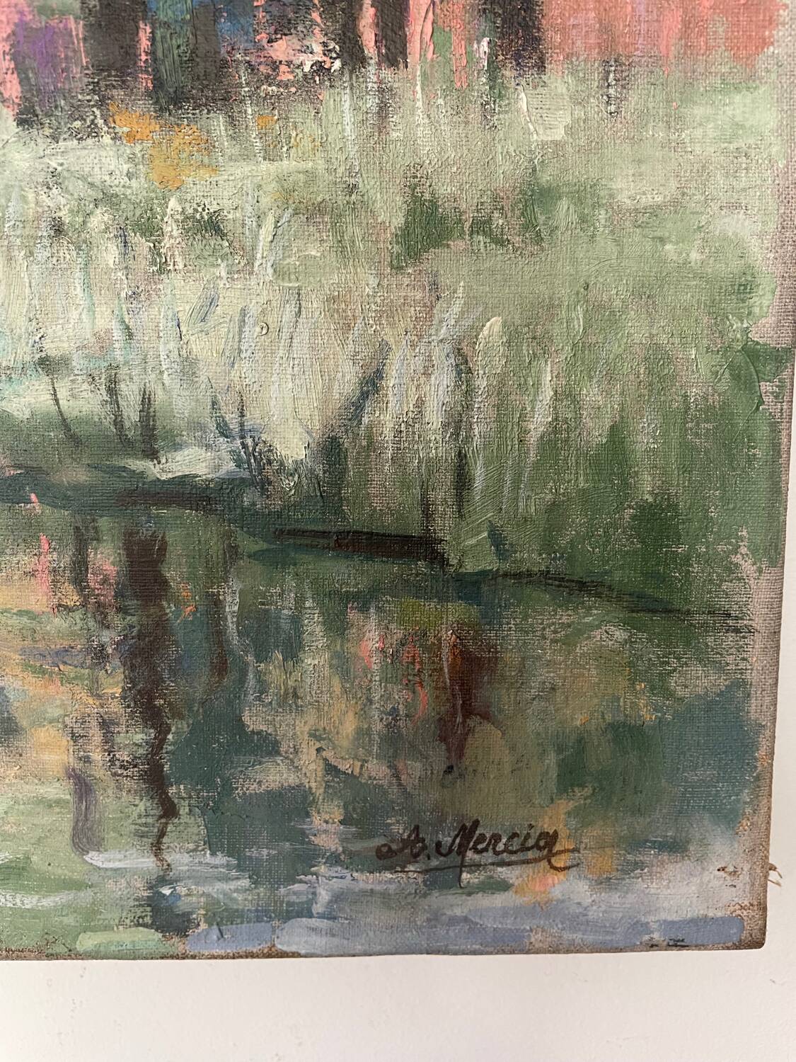 Huile sur toile début XXeme