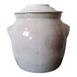 Vinaigrier artisanal 4 litres en grés naturel vernissé