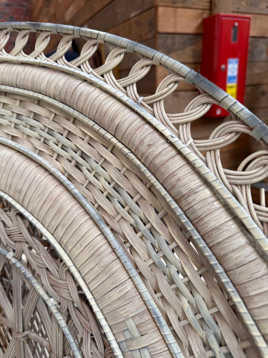Emmanuelle armchair in wicker and rattan