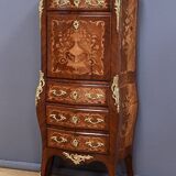 Secretary in precious wood marquetry, Transition style, Napoleon III period – Mid-19th century