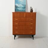 Scandinavian chest with double upper drawer