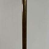 English mid-century brass floor lamp uplighter
