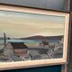 XL Original Swedish Oil on Canvas “Coastal Village” by Bo Sjöberg –Signed