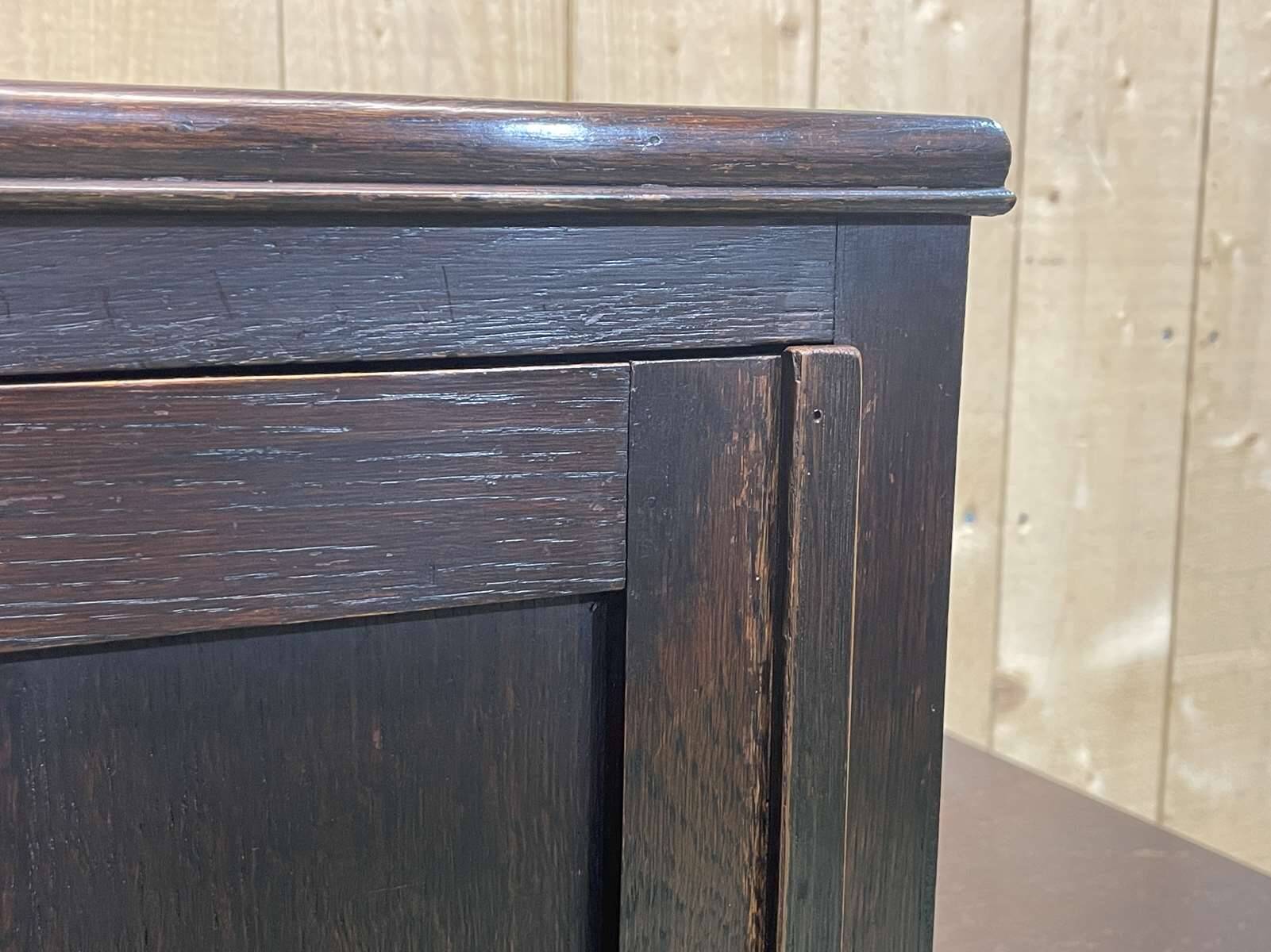 English oak wardrobe with drawers from the 1950s