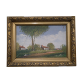 Oil on canvas - signed Abeel