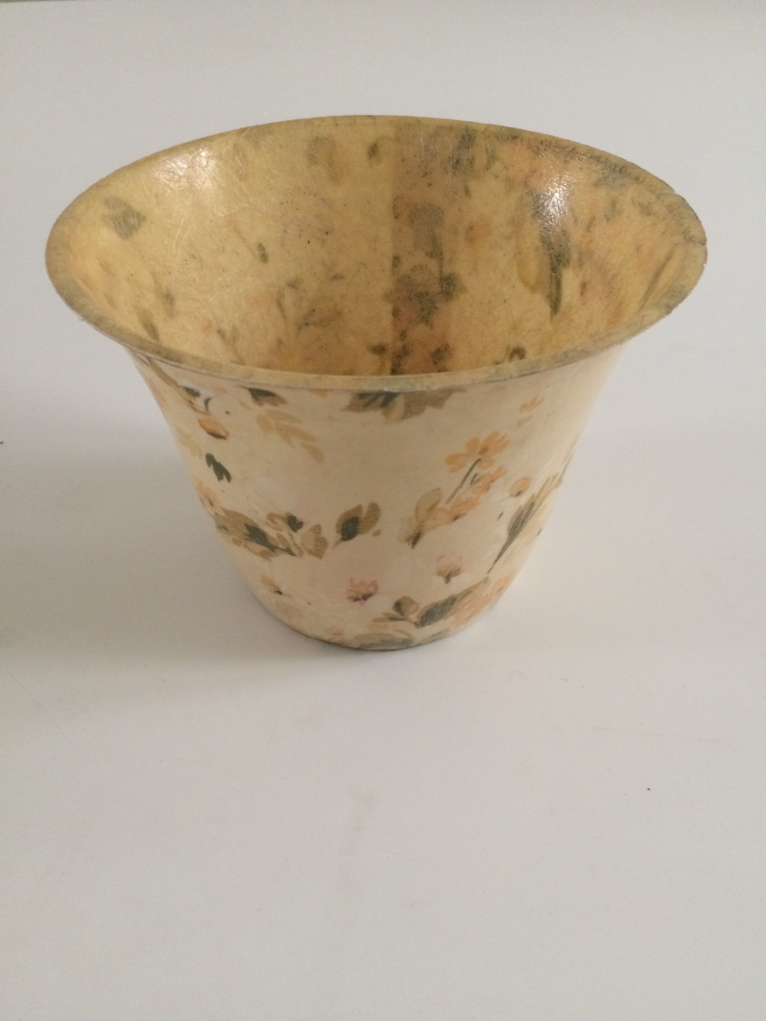 Cover pot fabric resin 50s flowery