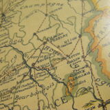 Map of the paths of St Jacques de Compostela