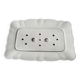 White porcelain asparagus dish Pillivuyt