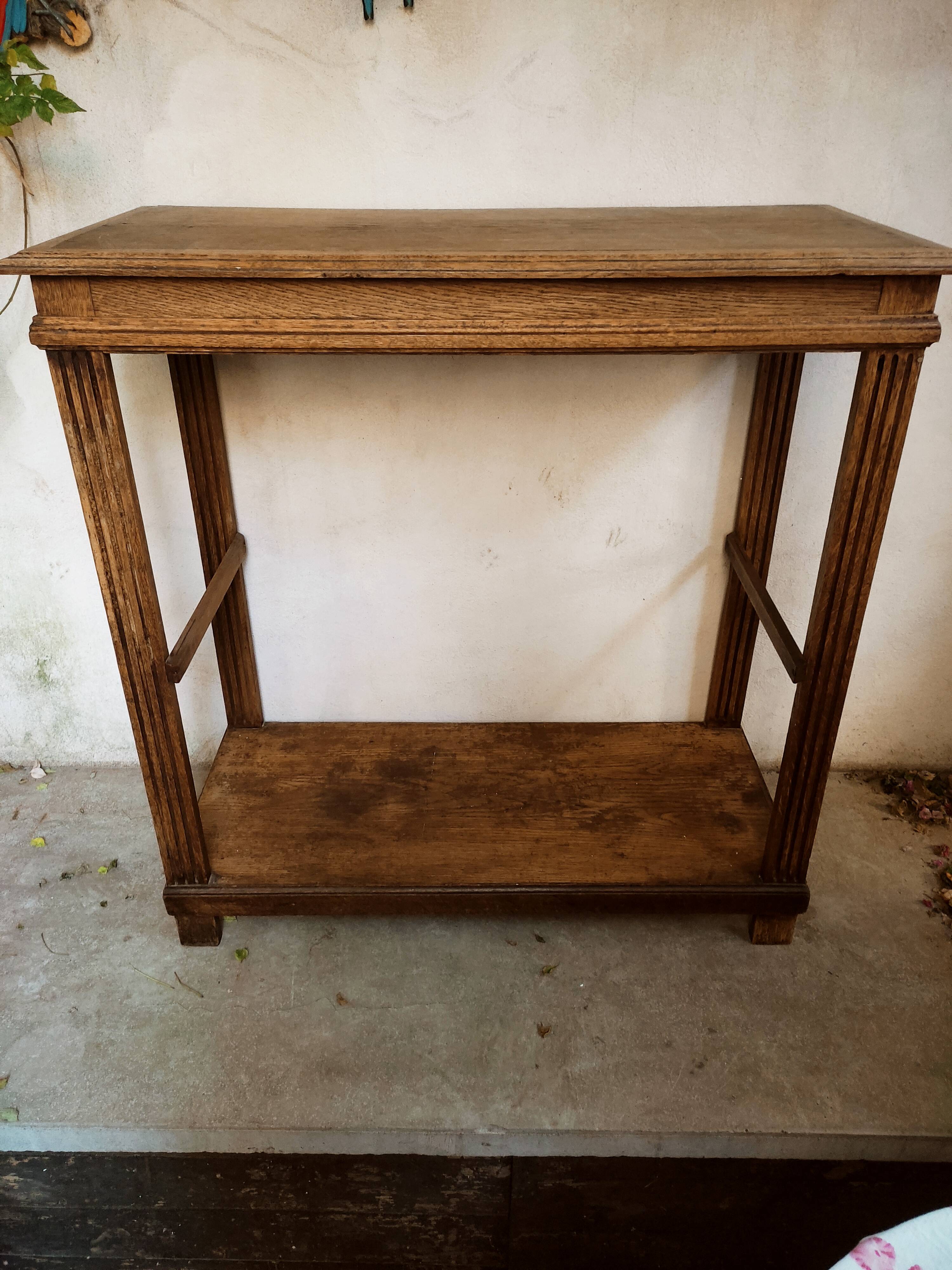 Art Deco oak console