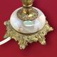 Antique lamp base in gilded brass and onyx – H26 cm – 1960s