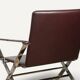 Pair of leather and chrome metal armchairs, Italy - 1970