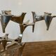 3 modular Vogelflug Hammonia candlesticks, 1970