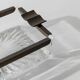 Vintage Art Deco ashtray in glass - crystal glass and metal - timeless design from Italy in the 1930s - glass art, elegant gift idea, table decoration.