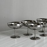 6 stainless steel footed bowls, Letang Remy style