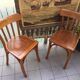 Lot de 4 chaises de bistrot Baumann vintage 1940