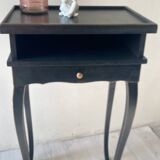 Black and gold bedside table