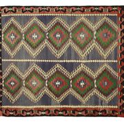 Anatolian handmade kilim rug 212 cm x 173 cm