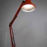 Orange adjustable achitect table lamp by tep, 1970s