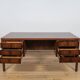 Mid-Century Model 77 Freestanding Desk in Teak from Omann Jun, 1960s