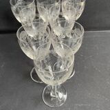 8 Guilloché stemware – Art Nouveau