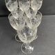 8 guilloché footed glasses – Art Nouveau