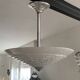 Suspension Art Deco globe en verre de Clichy