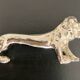 8 various animal knife holders in silver-colored metal