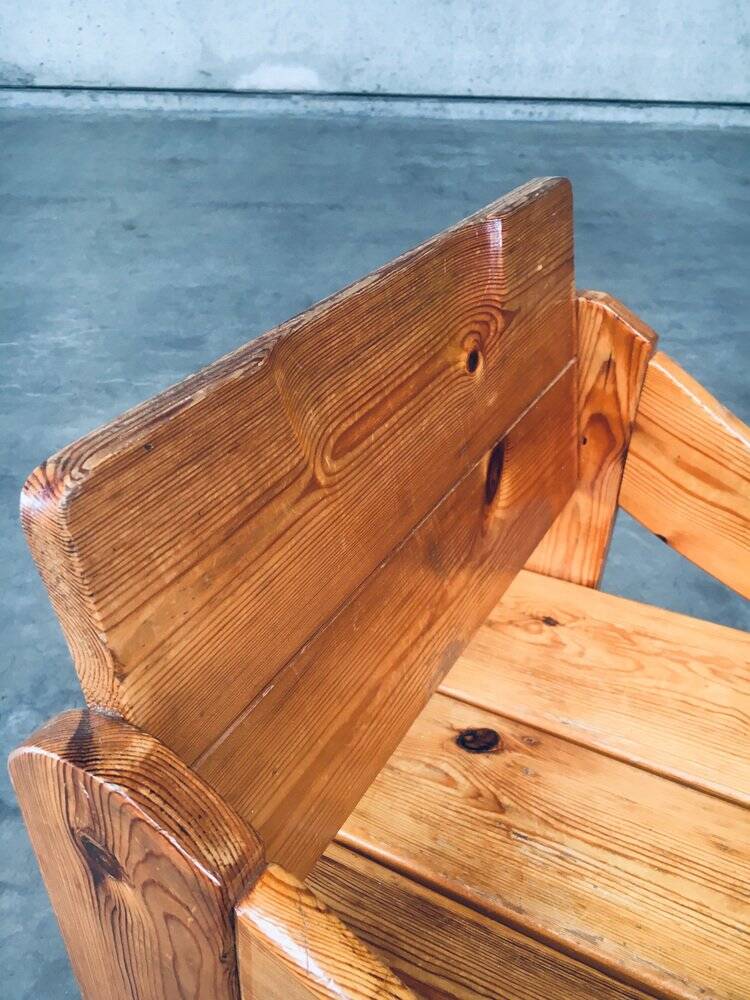 Set of Scandinavian Pine Side Chairs, Sweden, 1960s