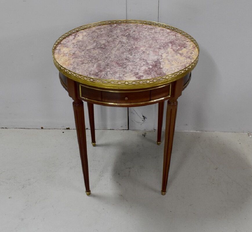 Table Bouillotte in mahogany, Louis XVI style - 20th century