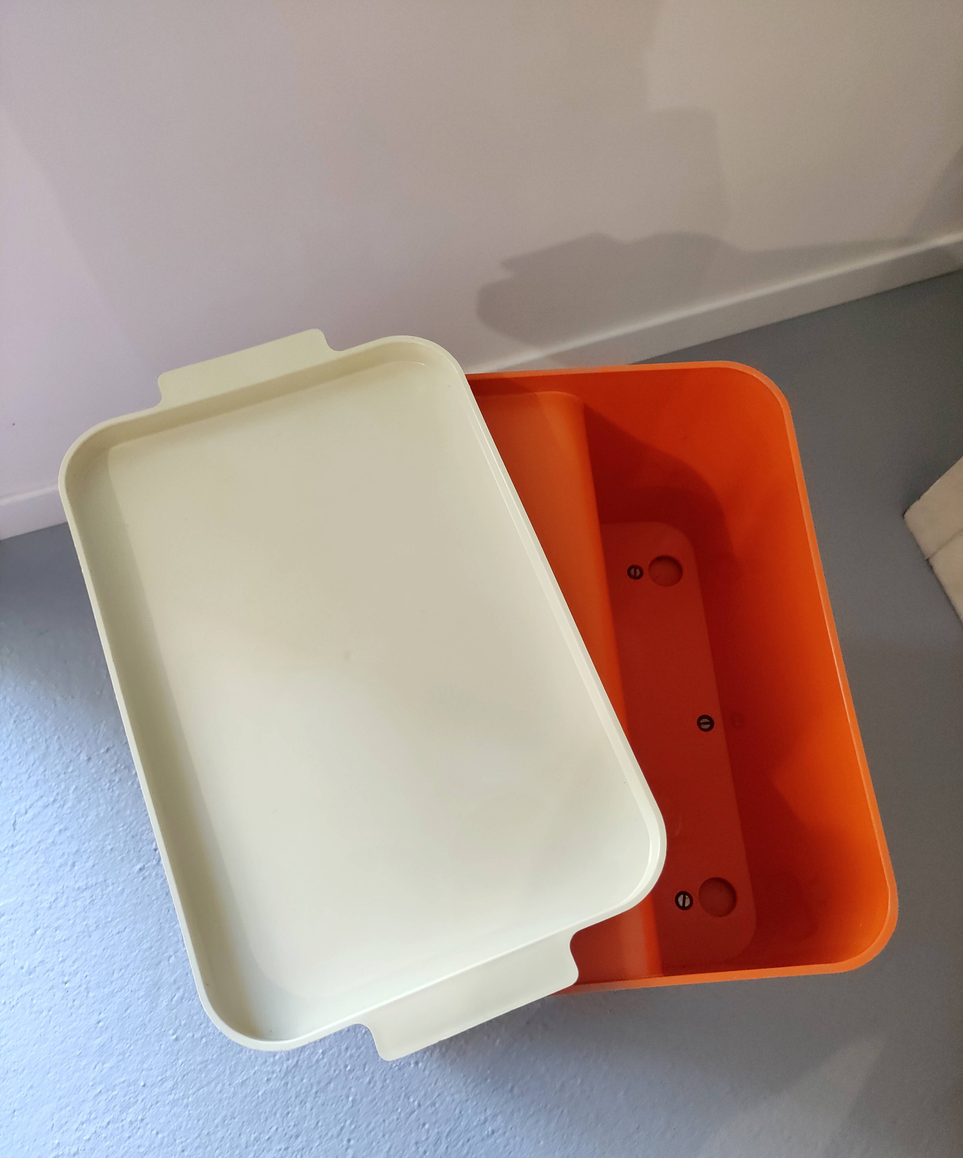 Vintage seventies serving trolley